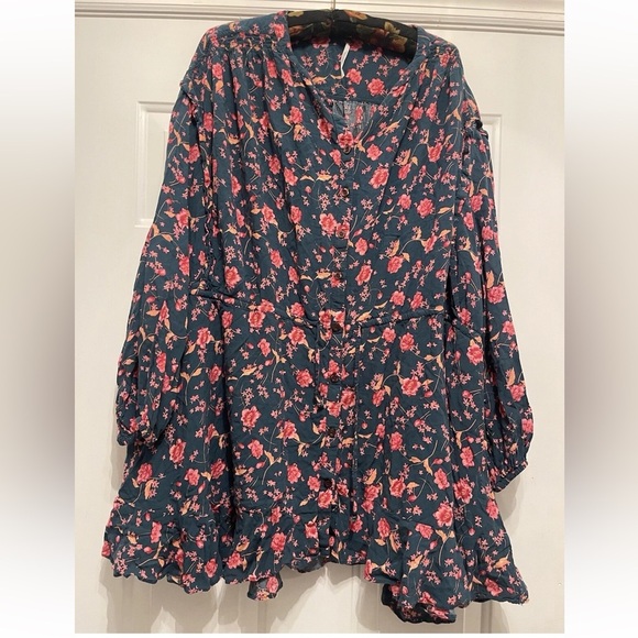 Free People Floral Mini Dress - Picture 4 of 7